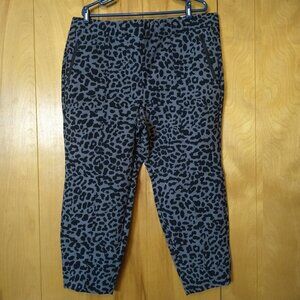 LANE BRYANT WOMEN'S SIZE 22 PETITE ON-THE-GO ANKLE PANTS ANIMAL PRINT NWT